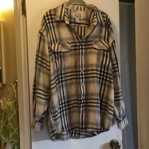 Sick Navy and cream flannel